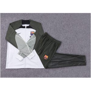 Ensemble de survêtement pour enfants FC Barcelone Veste + Pantalon Vert Clair 2023/24