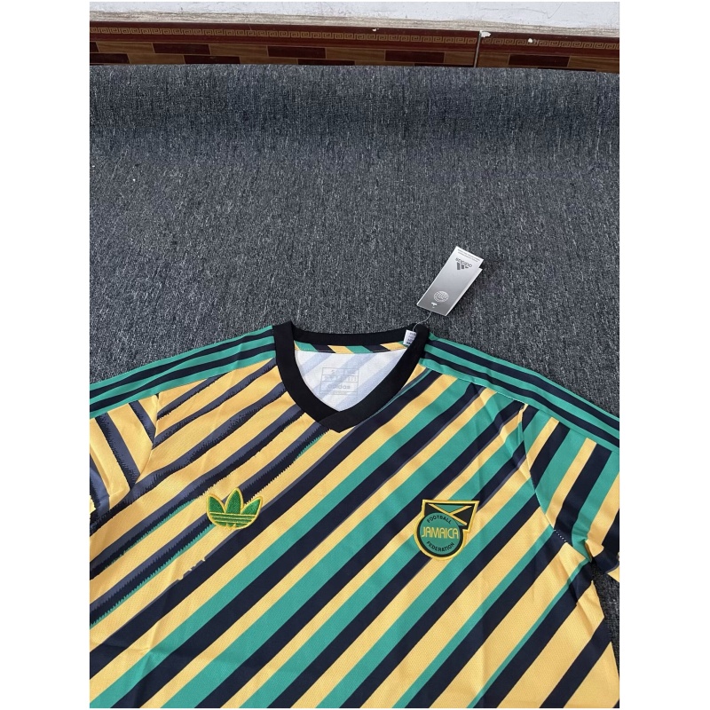 Jamaïque Tee-shirt Adicolor 3 Bandes Jersey Coton Pur 3 Couleurs 2024