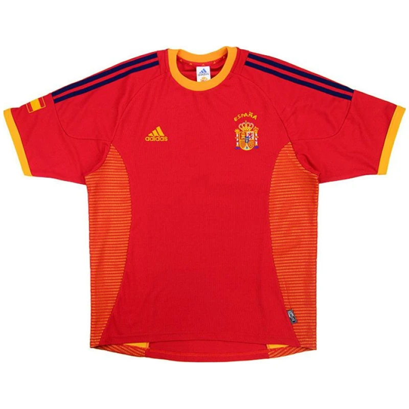 Maillot domicile rétro de l’équipe d’Espagne 2002