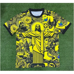 Maillot édition spéciale Brésil Jesus Jaune 2024