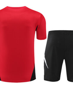Ensemble d’entraînement court Manchester United Rouge 2024/25