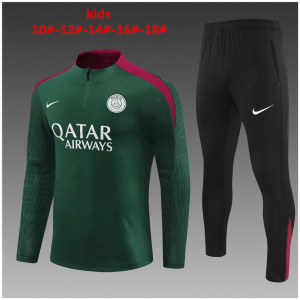 Survêtement d’entraînement PSG Enfant Vert 2024/25
