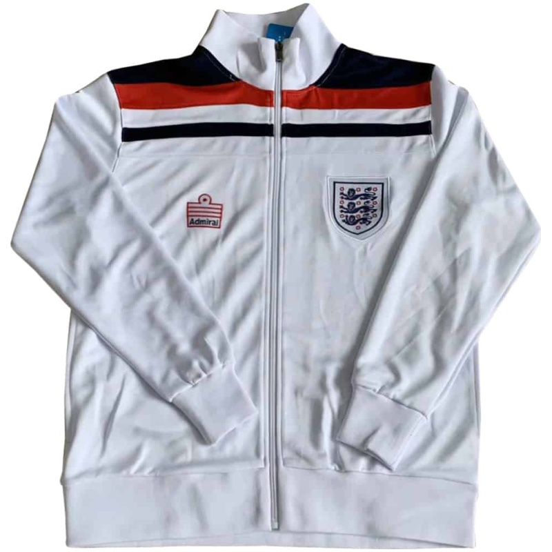 Veste rétro Angleterre blanche 1980
