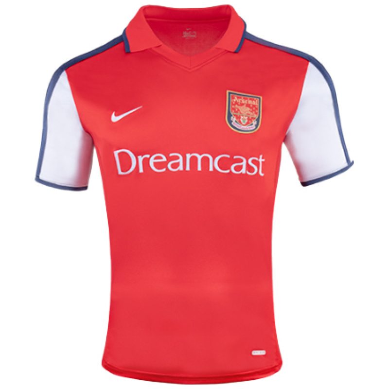 Maillot Domicile Rétro Arsenal 2001/02