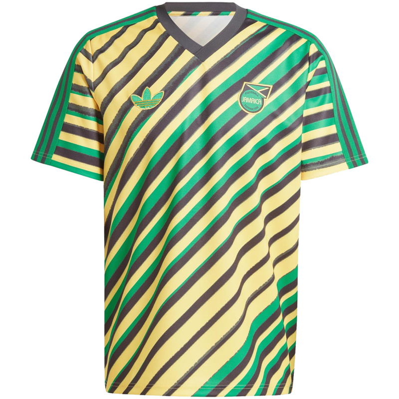Jamaïque Tee-shirt Adicolor 3 Bandes Jersey Coton Pur 3 Couleurs 2024
