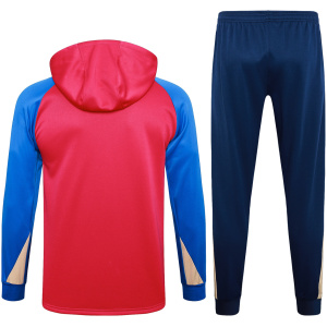 Sweat à Capuche Barcelone + Pantalon Survêtement Rouge-Bleu 2024/25