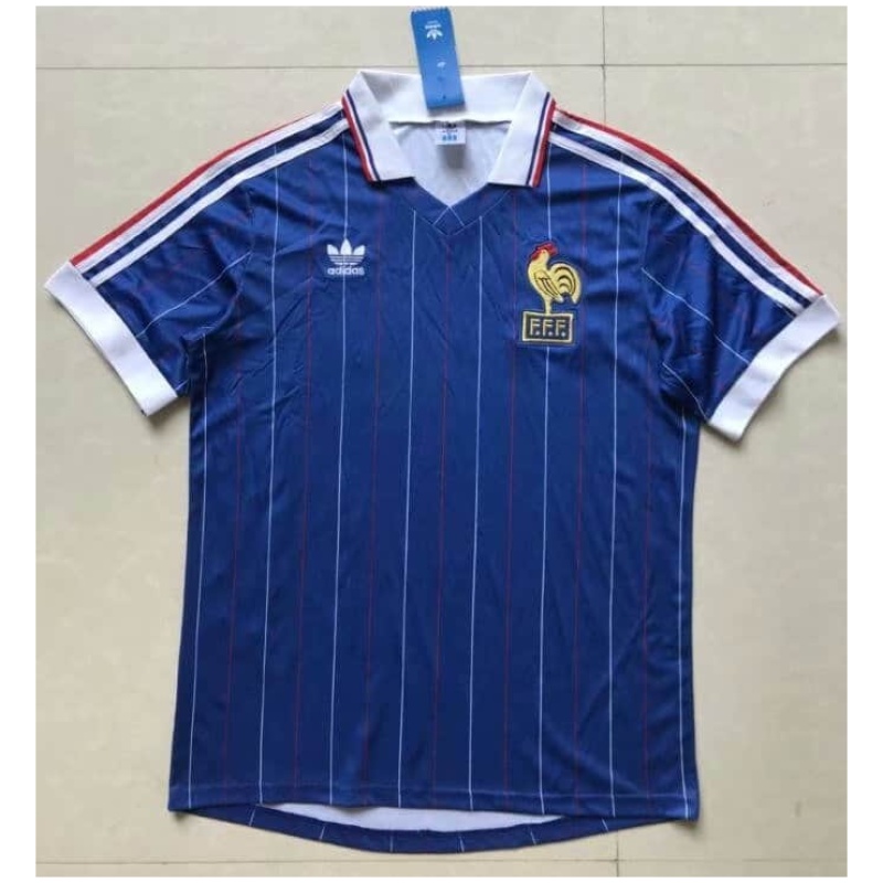 Maillot Domicile Rétro Équipe de France 1982