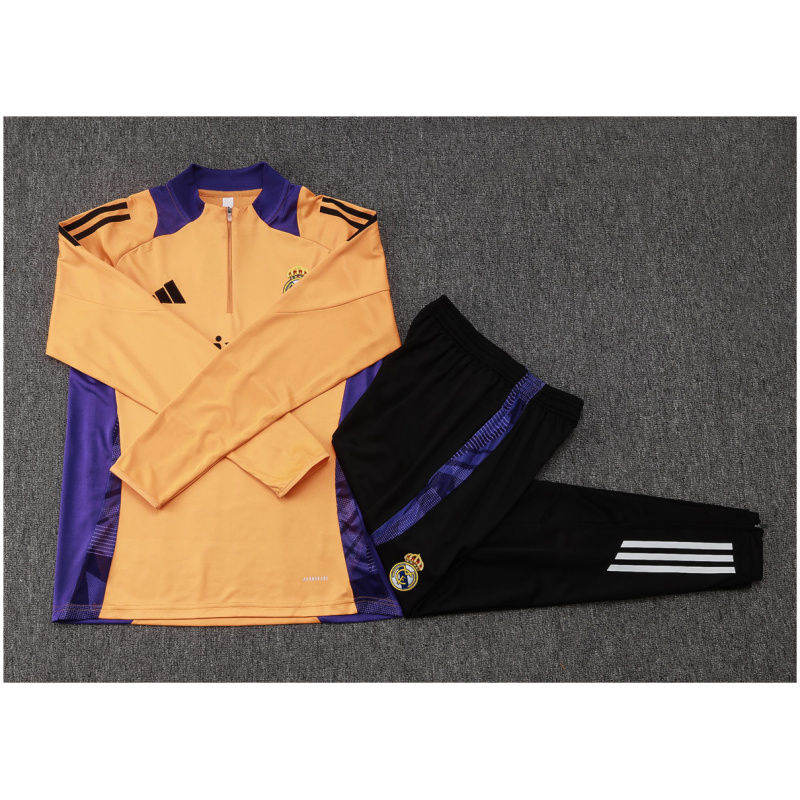 Ensemble d’entraînement enfant Real Madrid jaune 2024/25