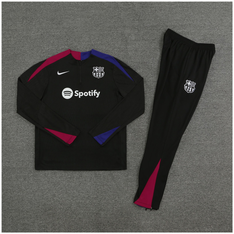 Ensemble d’entraînement pour enfants FC Barcelone noir 2024/25