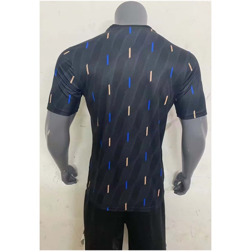 Maillot d’entraînement court pré-joueur Manchester United Noir 2023/24