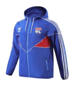 Veste Coupe-Vent Toutes Saisons Olympique Lyonnais Bleue 2023/24
