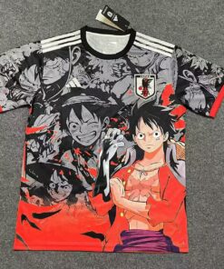 Maillot Rouge-Noir 2025 du Roi des Pirates Luffy du Japon