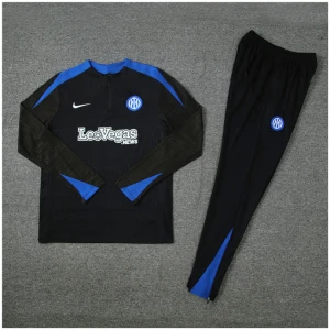 Tenue d'entraînement enfant Inter Milan noire 2024/25