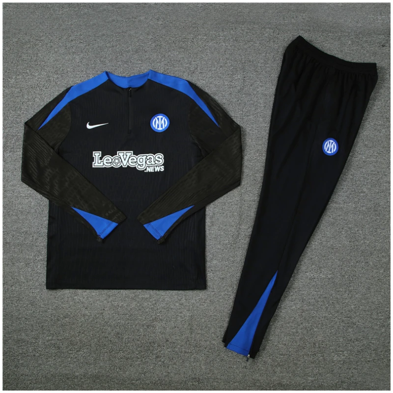 Tenue d’entraînement enfant Inter Milan noire 2024/25