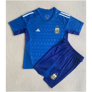 Maillot Bleu Gardien de But Enfant Argentine 2023/24