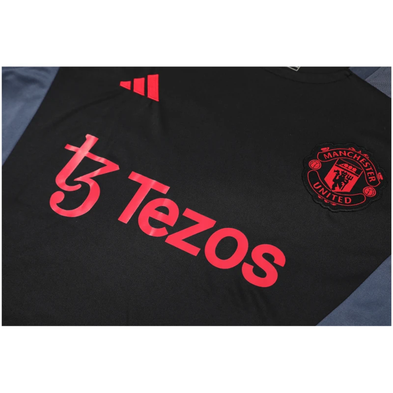 Tenue d’entraînement courte Manchester United noire 2024/25