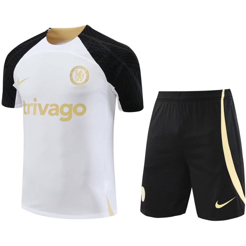 Tenue d’entraînement courte Chelsea blanche 2023/24