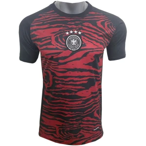 Maillot d’entraînement court de l’Allemagne rouge et noir 2024