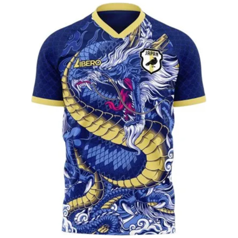 Maillot Spécial Anime Bleu Dragon du Japon 2024