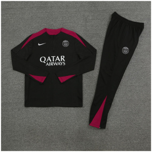 Ensemble d'entraînement pour enfants PSG noir 2024/25