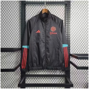 Veste coupe-vent Manchester United toutes saisons noire 2023/24