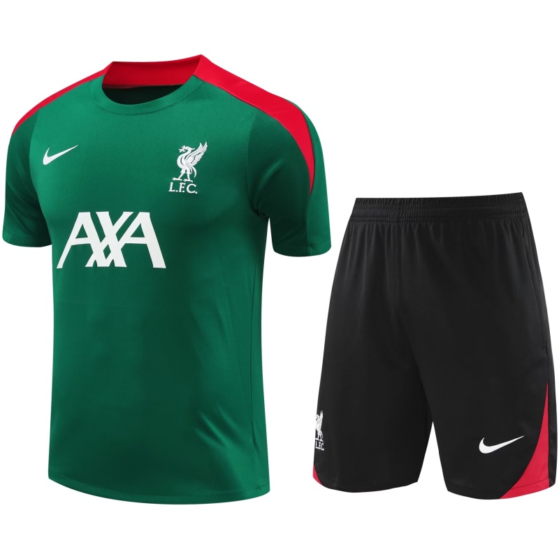 Tenue d’entraînement courte de Liverpool verte 2024/25