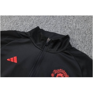 Ensemble d'entraînement Veste + Pantalon Manchester United Noir 2023/24
