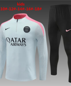 Survêtement d’entraînement PSG Enfants Gris Clair 2024/25