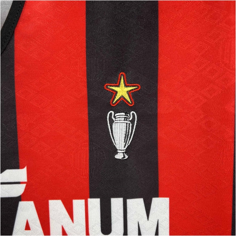 Maillot domicile rétro de l’AC Milan 1989/90