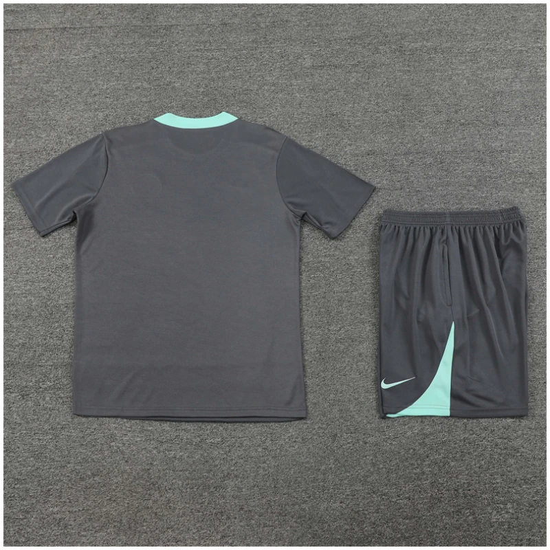Maillot d’entraînement court PSG pour enfants gris 2024/25