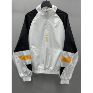 Veste Juventus à demi-zip Windrunner Icon blanche 2023/24