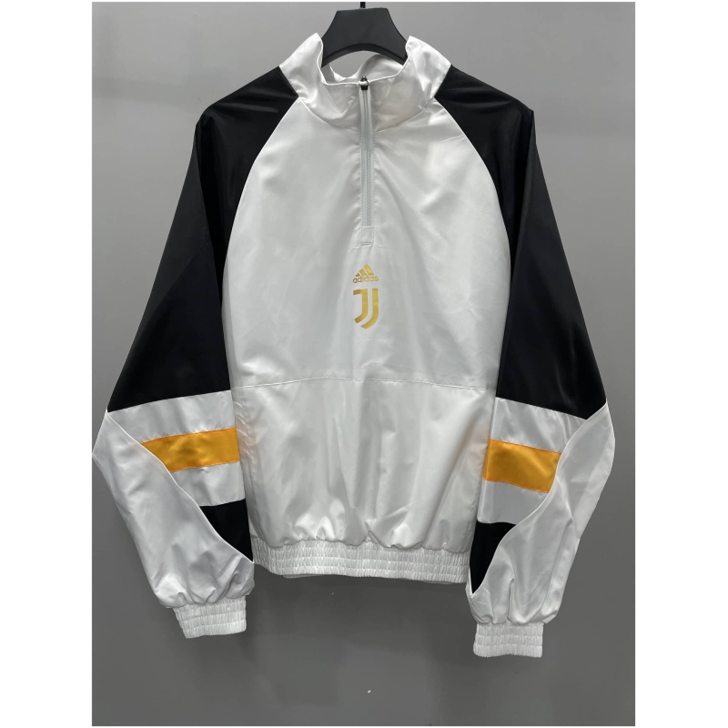 Veste Juventus à demi-zip Windrunner Icon blanche 2023/24
