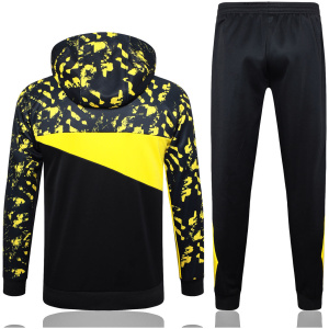 Survêtement d’entraînement Borussia Dortmund 2023/24 : Sweat à capuche + Pantalon Noir