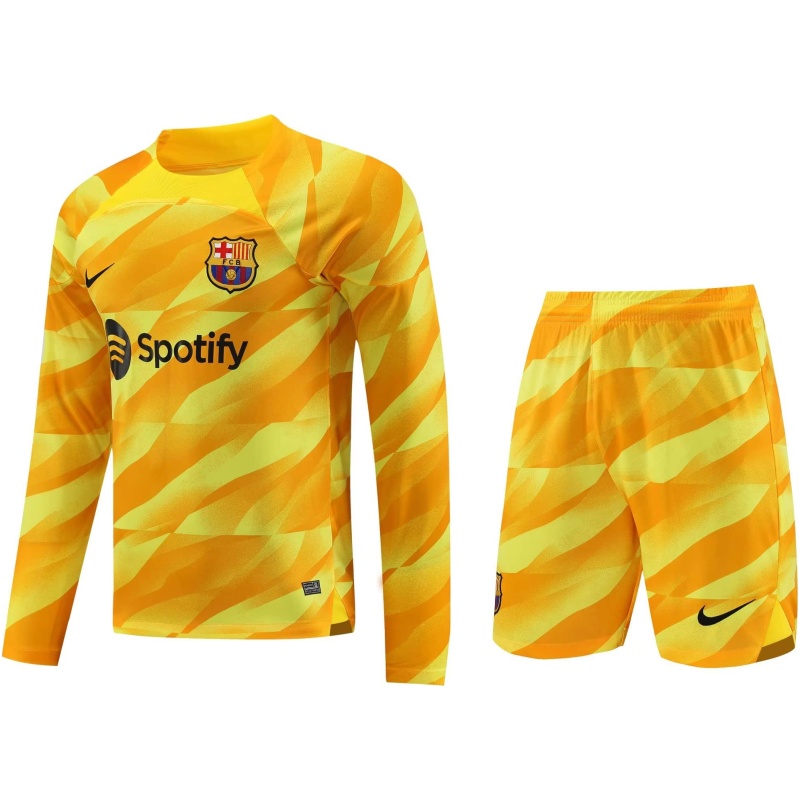 Maillot Jaune à Manches Longues de Gardien de But de Barcelone 2023/24