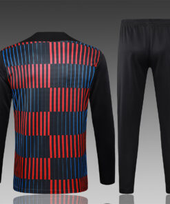 Tenue d’entraînement enfant FC Barcelone noire à rayures verticales 2024/25