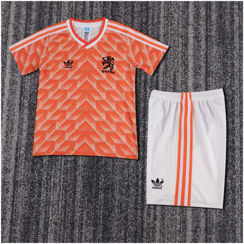 Maillot rétro domicile des Pays-Bas 1988 pour enfants