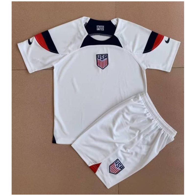 Maillot Domicile Enfants USA Coupe du Monde de la FIFA Qatar 2022