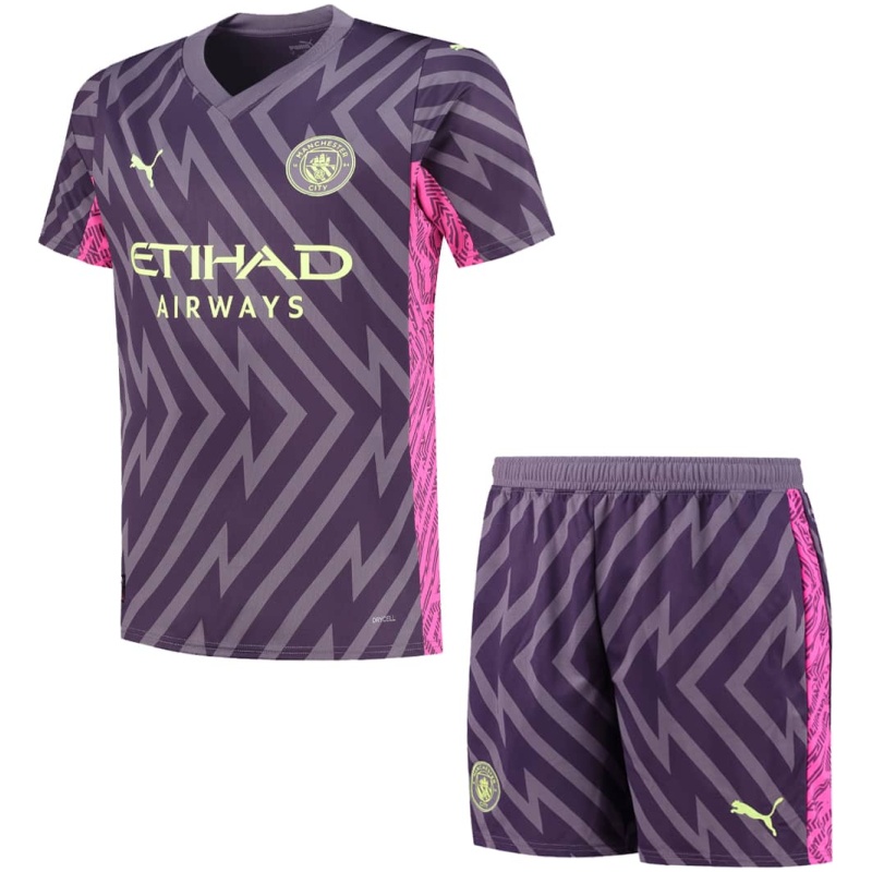 Maillot de Gardien de But Enfant Manchester City Violet 2023/24