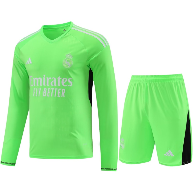 Gardien de but du Real Madrid – Tenue verte à manches longues 2023/24