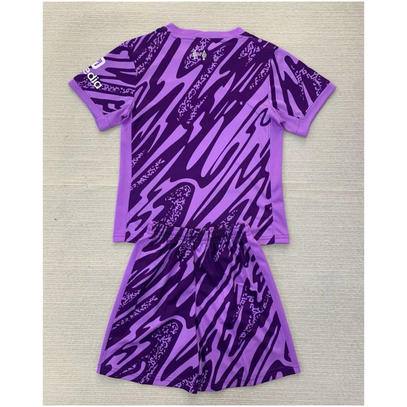 Maillot de gardien violet pour enfants de Liverpool 2024/25