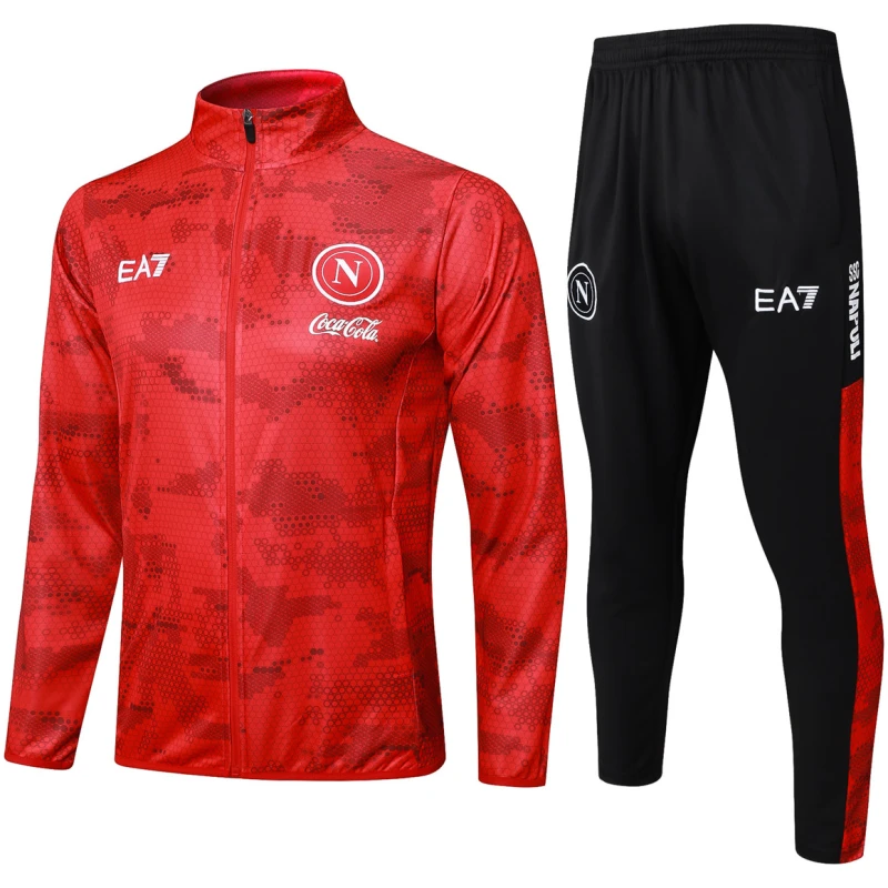 Ensemble d’entraînement Napoli Veste + Pantalon Rouge 2024/25