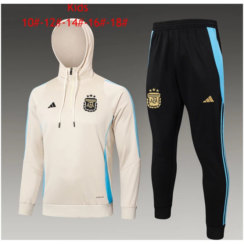 Ensemble Enfant Sweat à Capuche Argentine + Pantalon Crème 2024