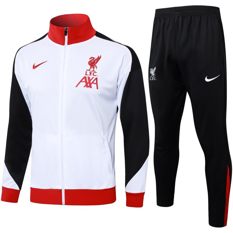 Ensemble de survêtement Liverpool veste + pantalon blanc 2024/25