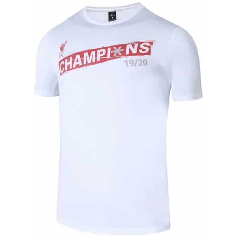 T-shirt blanche Liverpool Champion de la Premier League 1920