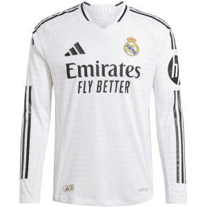 Maillot Domicile Authentique Real Madrid Manches Longues 2024/25 – joueur