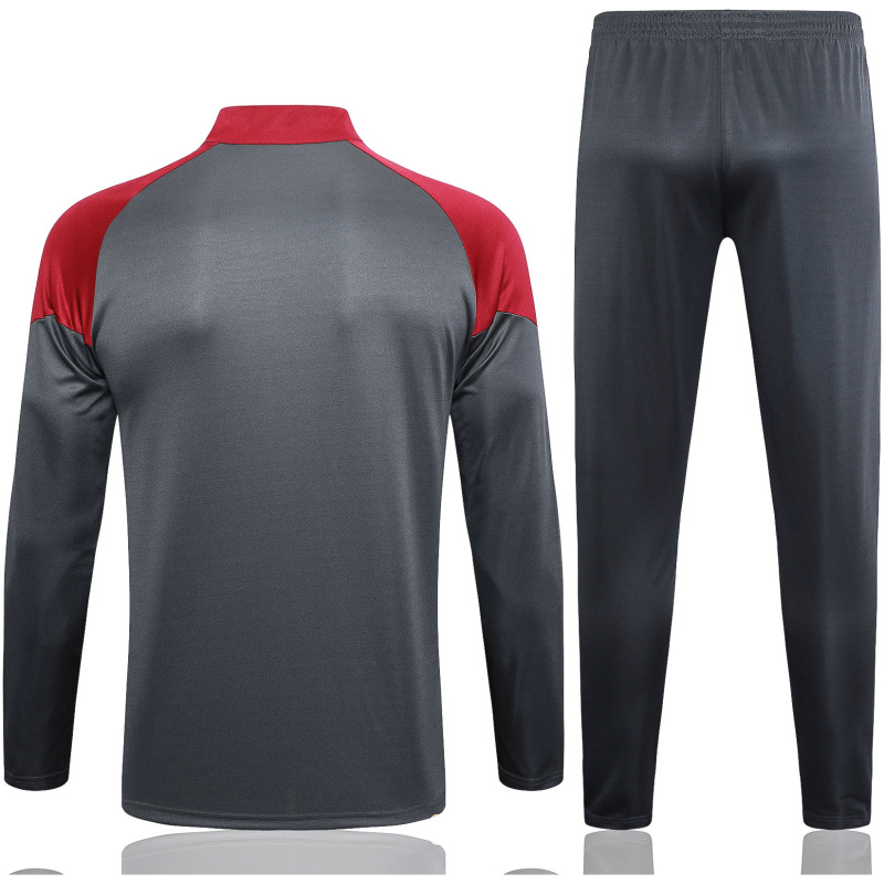 Survêtement d’entraînement Manchester City Gris – Rouge 2023/24