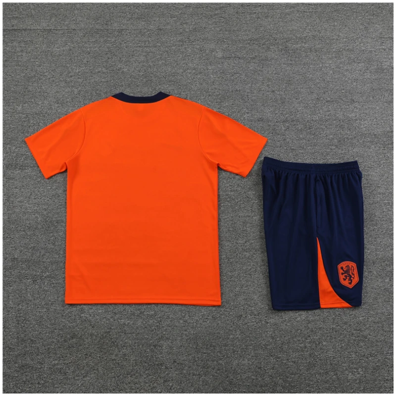 Ensemble d’Entraînement Court pour Enfants Pays-Bas Orange 2024