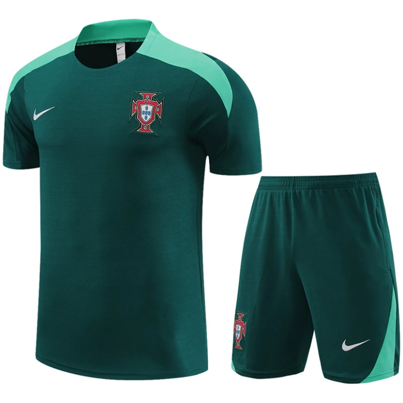 Ensemble d’entraînement court Portugal vert 2024