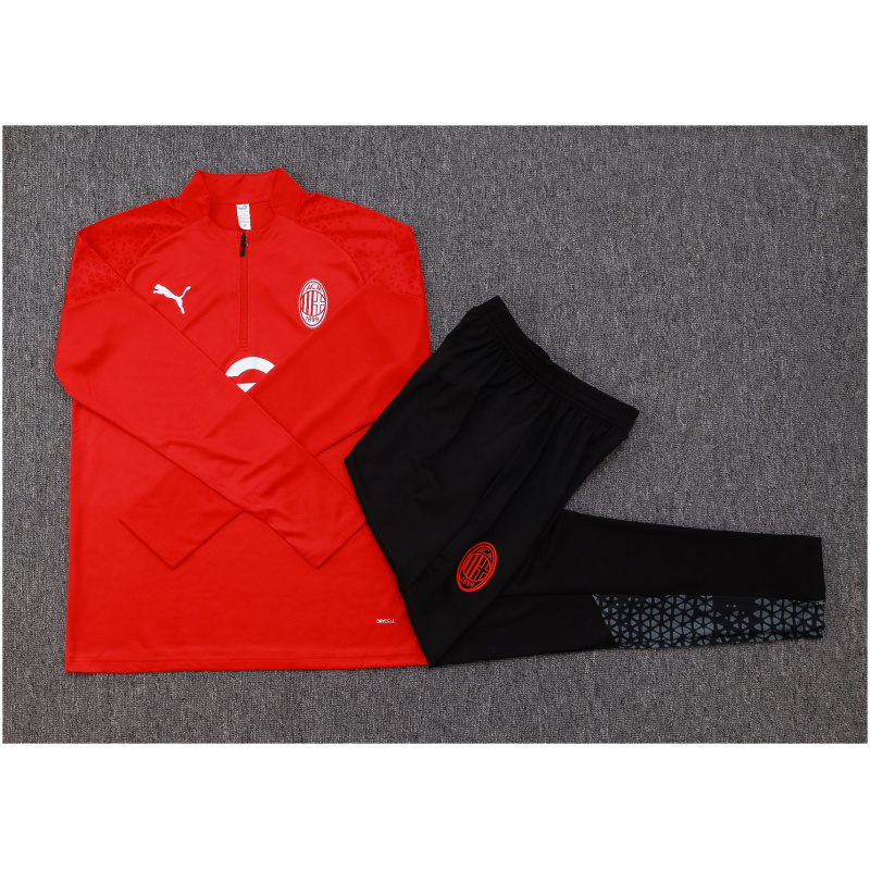 Maillot d’entraînement enfant de l’AC Milan rouge 2023/24