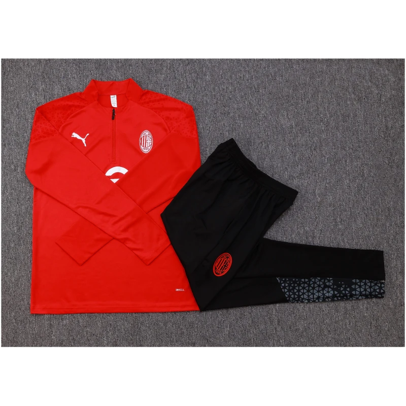 Maillot d’entraînement enfant de l’AC Milan rouge 2023/24